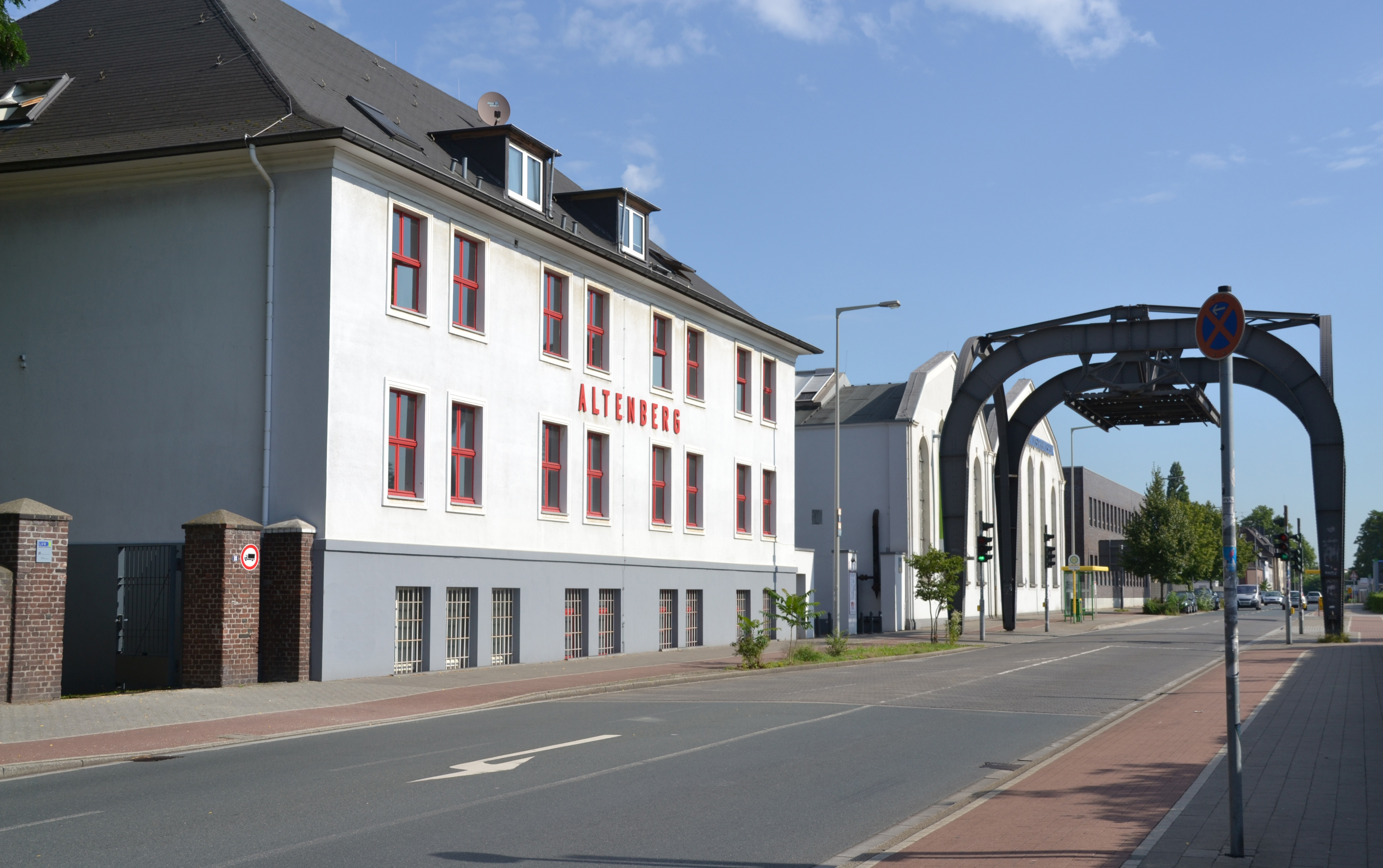 Blick von der Hansastraße auf die Zinkfabrik Altenberg
